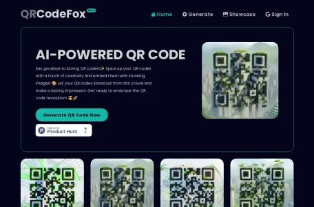 AI-Powered QR code网页截图,AI-Powered QR code网页快照