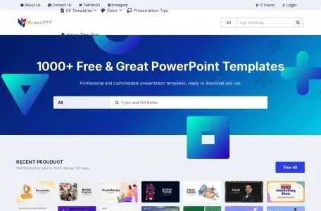 GreatPPT网页截图,GreatPPT网页快照