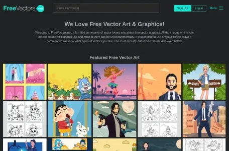 FreeVectors网页截图,FreeVectors网页快照