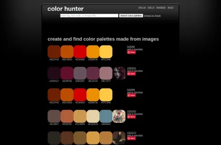 colorhunter网页截图,colorhunter网页快照