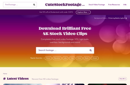 Cutestockfootage网页截图,Cutestockfootage网页快照