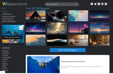 Wallpapershome网页截图,Wallpapershome网页快照