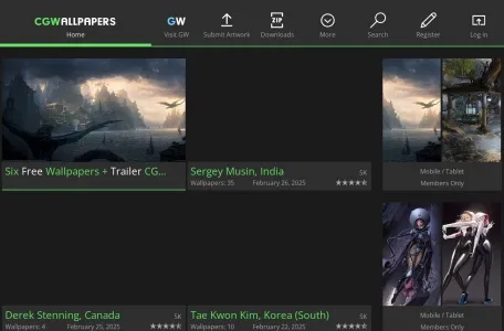 CGWallpapers网页截图,CGWallpapers网页快照