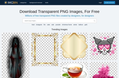 IMGBIN网页截图,IMGBIN网页快照