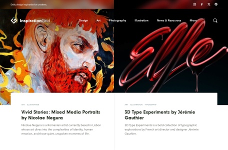 theinspirationgrid网页截图,theinspirationgrid网页快照