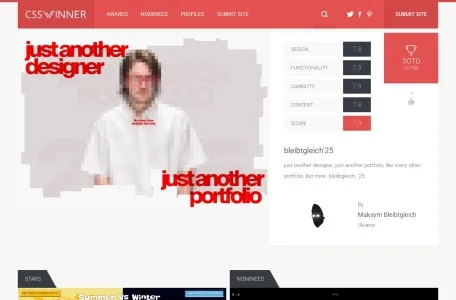 CSS Winner网页截图,CSS Winner网页快照
