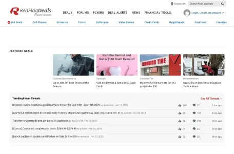 RedFlagdeals网页截图,RedFlagdeals网页快照