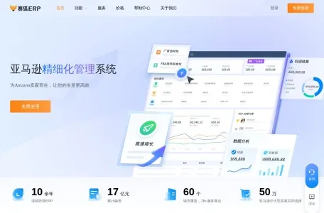 赛狐ERP网页截图,赛狐ERP网页快照