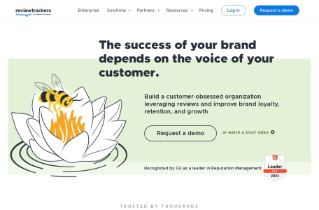 ReviewTrackers,ReviewTrackers官网截图,企业级在线评价管理软件，帮助企业管理和回应在线评价，提高客户满意度