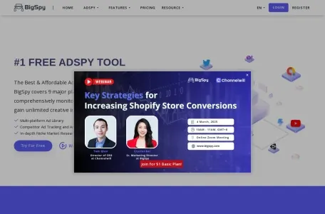 BigSpy网页截图,BigSpy网页快照