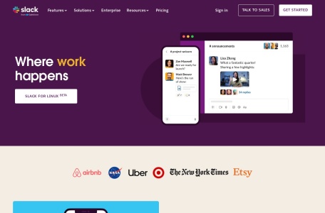 Slack网页截图,Slack网页快照