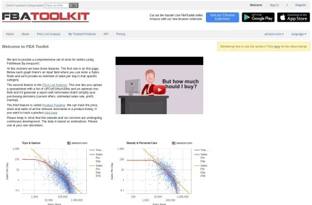 FBA Toolkit网页截图,FBA Toolkit网页快照