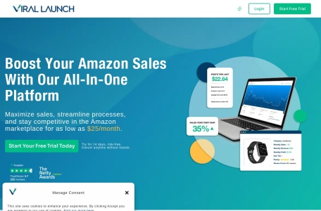Viral Launch亚马逊竞争分析网页截图,Viral Launch亚马逊竞争分析网页快照