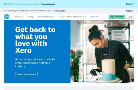 Xero – 会计与财务分析平台网页截图,Xero – 会计与财务分析平台网页快照
