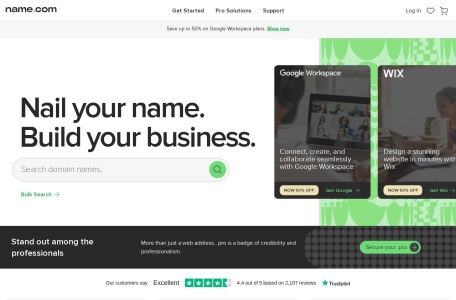 Name.com网页截图,Name.com网页快照