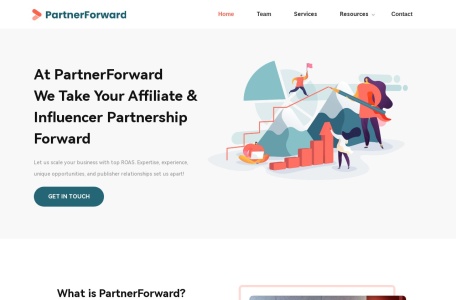 PartnerForward网页截图,PartnerForward网页快照