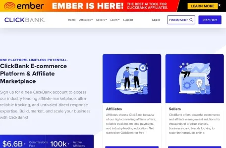 ClickBank网页截图,ClickBank网页快照
