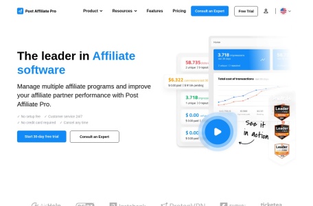 Post Affiliate Pro网页截图,Post Affiliate Pro网页快照
