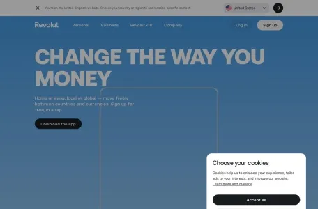 Revolut网页截图,Revolut网页快照
