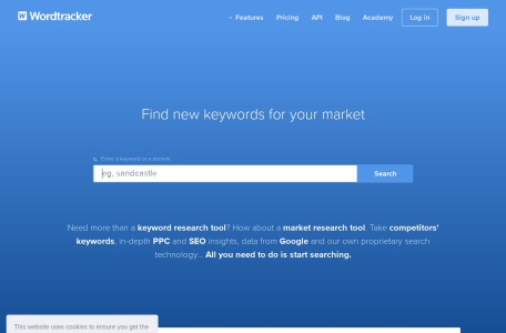 Wordtracker网页截图,Wordtracker网页快照