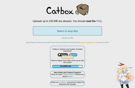 Catbox网页截图,Catbox网页快照