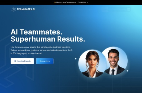 Teammates.ai网页截图,Teammates.ai网页快照