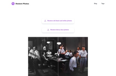 Restore Photos网页截图,Restore Photos网页快照