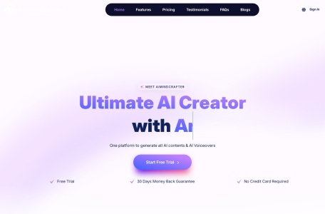 AimindCrafter网页截图,AimindCrafter网页快照