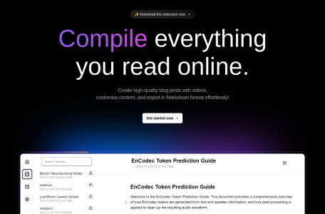 Documate,Documate官网截图,Documate 是一款 Chrome 扩展，帮助用户整理、组织和记录他们在线阅读的所有内容，确保重要信息不会丢失。