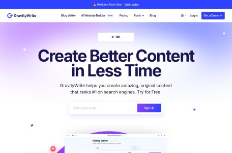 Gravity Write网页截图,Gravity Write网页快照