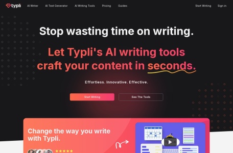 Typli网页截图,Typli网页快照