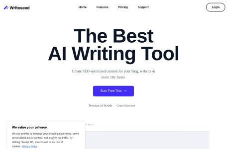Writeseed网页截图,Writeseed网页快照