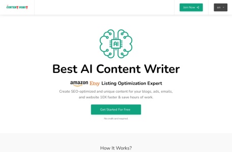 AI Content Writer网页截图,AI Content Writer网页快照