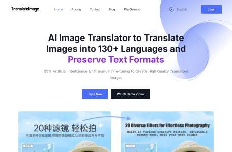 TranslateImages,TranslateImages官网截图,一个带有强大编辑器的图像翻译系统。可以识别图像中的文本，清理背景并用翻译后的文本填充背景。它保留了原始图像中的字体、颜色和位置等文本格式，并提供了一个编辑器用于微调。