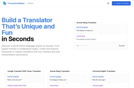 Translator Maker网页截图,Translator Maker网页快照