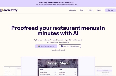 Correctify网页截图,Correctify网页快照