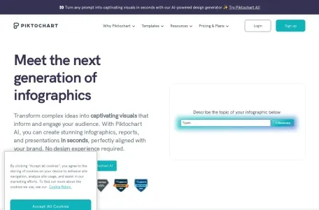 Piktochart网页截图,Piktochart网页快照