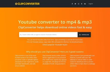 Clipconverter网页截图,Clipconverter网页快照