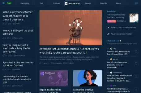 IndieHackers网页截图,IndieHackers网页快照