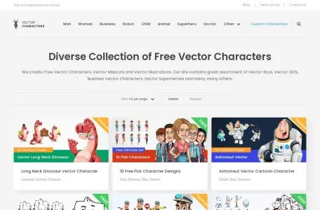 vectorcharacters网页截图,vectorcharacters网页快照