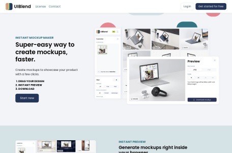 UIBlend网页截图,UIBlend网页快照
