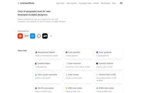 Colors and Fonts网页截图,Colors and Fonts网页快照