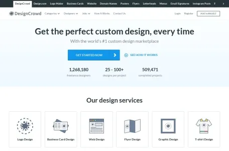 DesignCrowd网页截图,DesignCrowd网页快照