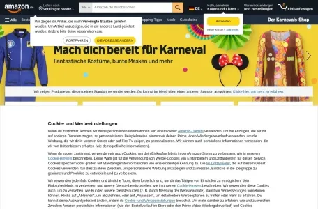 亚马逊德国站网页截图,亚马逊德国站网页快照