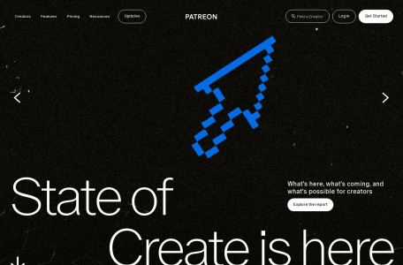 Patreon网页截图,Patreon网页快照