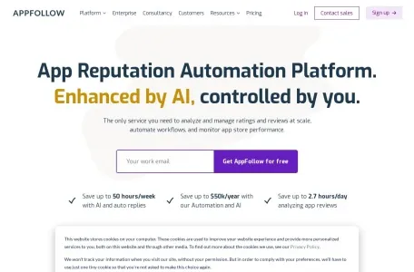 AppFollow网页截图,AppFollow网页快照