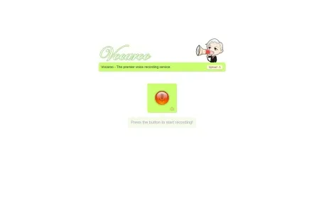 Vocaroo – 在线录音网页截图,Vocaroo – 在线录音网页快照