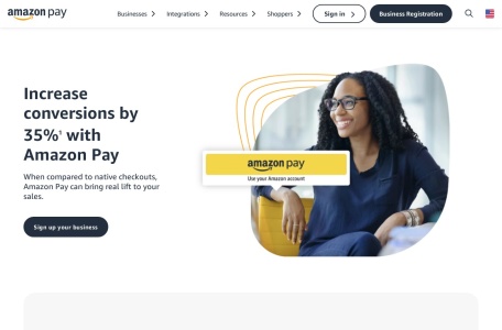 Amazon Pay网页截图,Amazon Pay网页快照