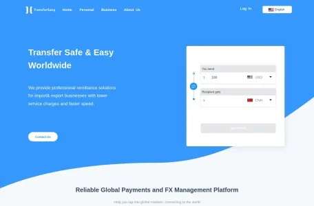 TransferEasy网页截图,TransferEasy网页快照