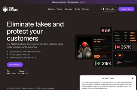 Red Points知识产权保护网页截图,Red Points知识产权保护网页快照